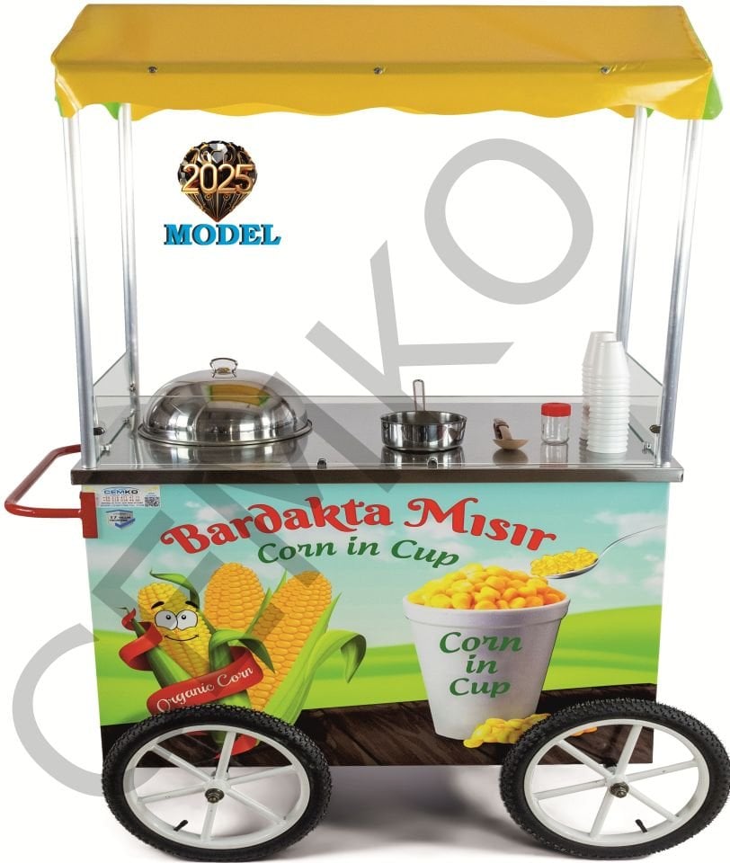 Bardakta Mısır Arabası 60x100 Tüplü Ve Tekerlekli (Model Bolu)