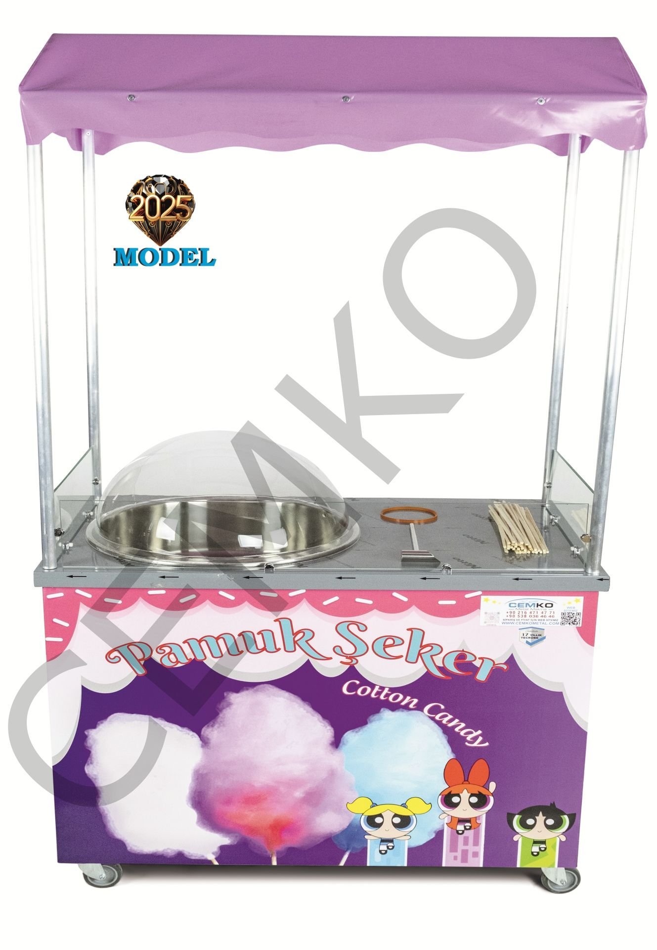 Pamuk Şeker Arabası 60x100 (Model Zonguldak)