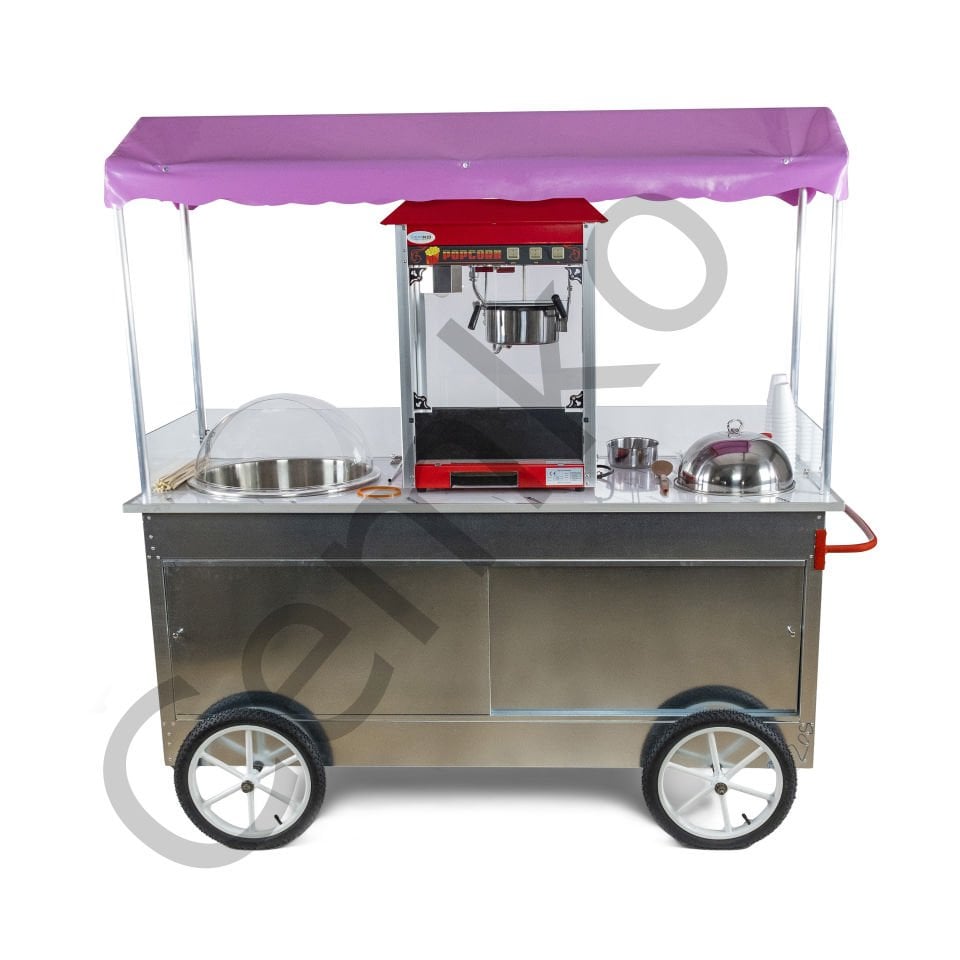 Pamuk Şeker, Popcorn ve Bardakta Mısır Arabası 65x180 (Model Trabzon)