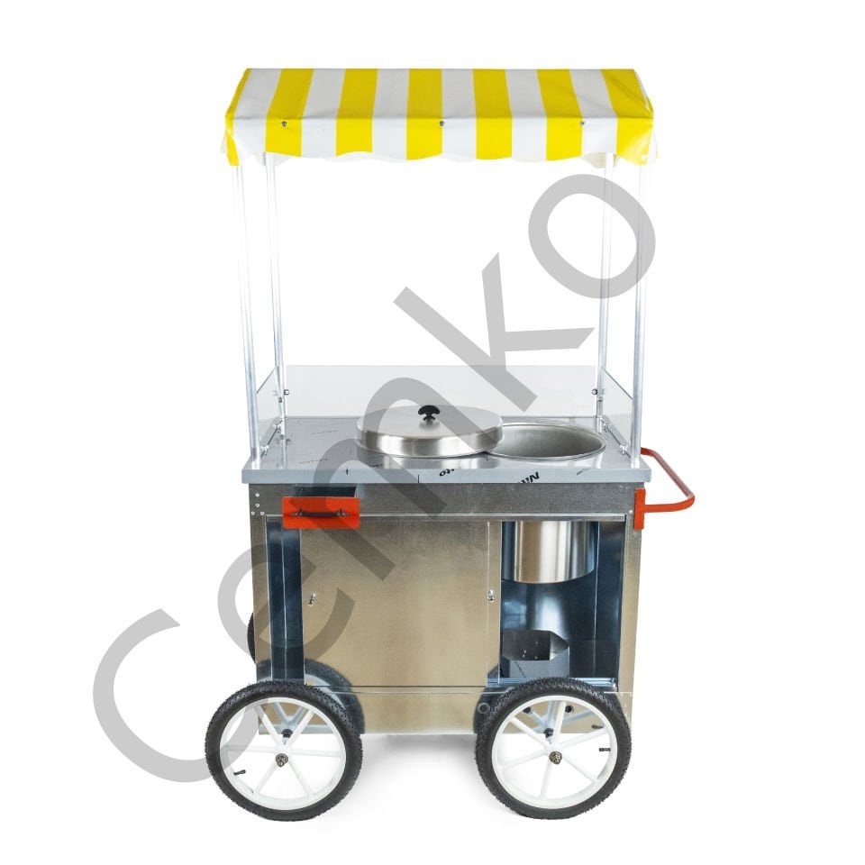 Koçan Mısır Süt Mısır Arabası 50 Lik Kazan Büyük Boy 60x100 Tüplü (Model Tunceli)