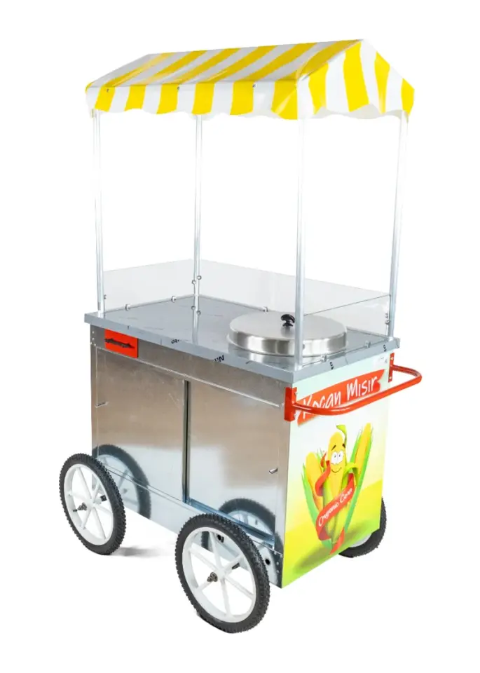 Koçan Mısır Süt Mısır Arabası 50 Lik Kazan Büyük Boy 60x100 Tüplü (Model Tunceli)