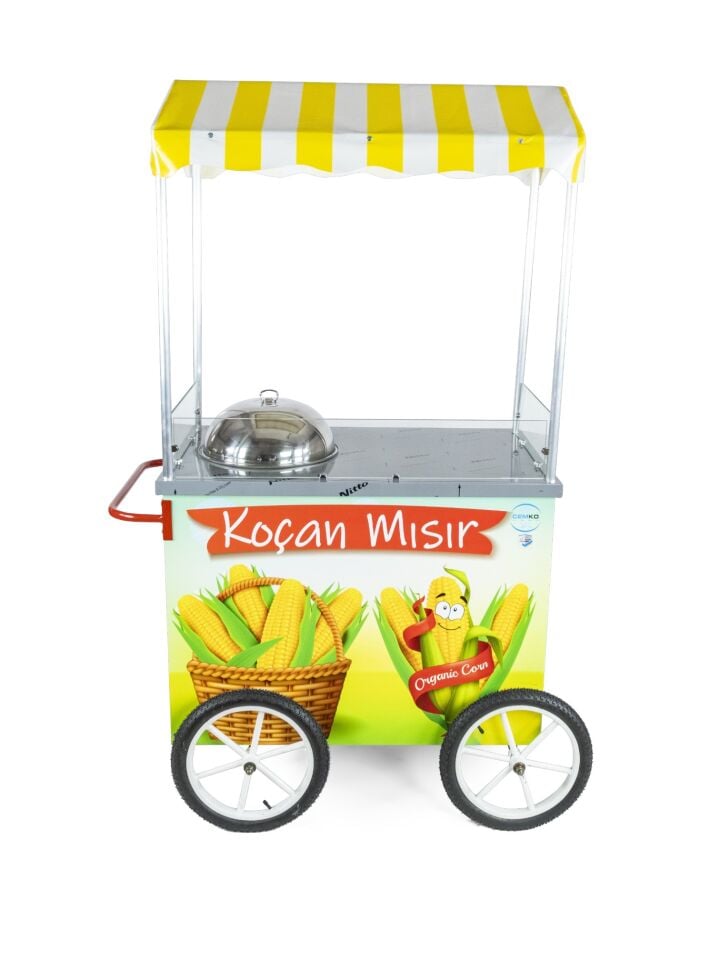 Süt Mısır Koçan Mısır Arabası 60X100 36 Lık Kazan (Model Sakarya)