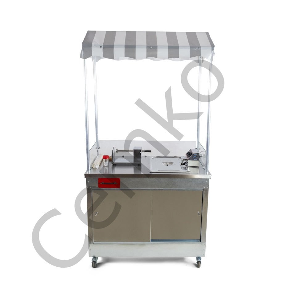 Çubukta Patates Arabası Elektrikli 60x100 (Model Gaziantep)