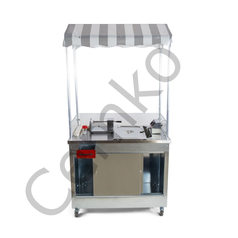 Çubukta Patates Arabası Elektrikli 60x100 (Model Gaziantep)