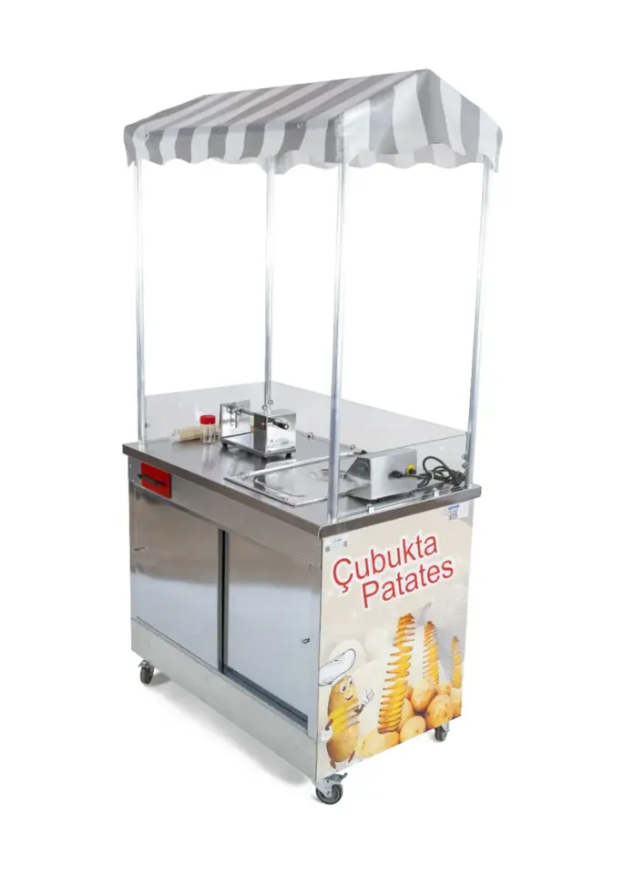 Çubukta Patates Arabası Elektrikli 60x100 (Model Gaziantep)