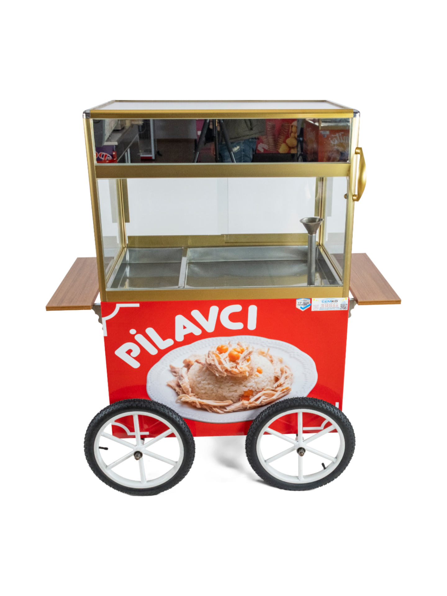 Pilavcı Arabası Tekerlekli Tüplü (Model Düzce)