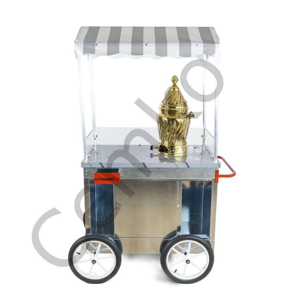 Sahlep Arabası Seyyar Tekerlekli Tüplü 60x100 (Model Rize)