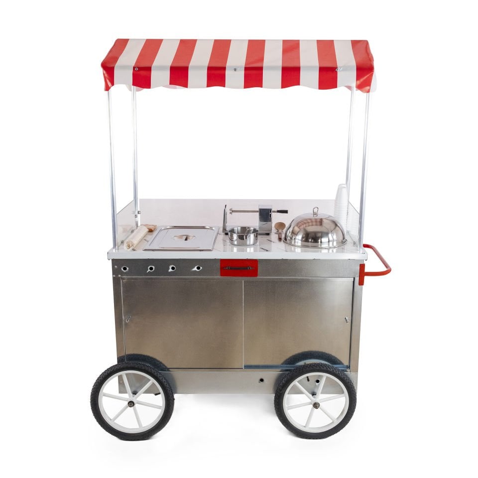 Çubukta Patates ve Bardakta Mısır Arabası 60x120 Tüplü Tekerlekli (Model Edirne)