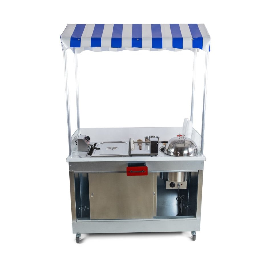Bardakta Mısır Çubukta Patates Arabası Elektrikli 60x120 (Model Eskişehir)