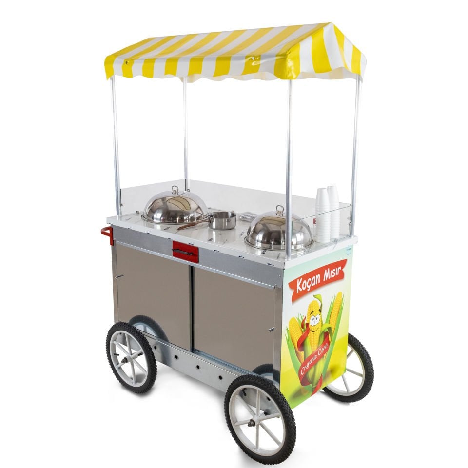 Bardakta Mısır ve Koçan Mısır Arabası İkisi Bir Arada 60x120 (Model Balıkesir)