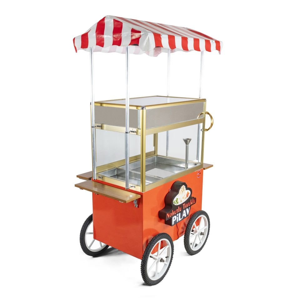 Pilav Arabası Tenteli ışıklı Tabelalı (Model Kırıkkale)