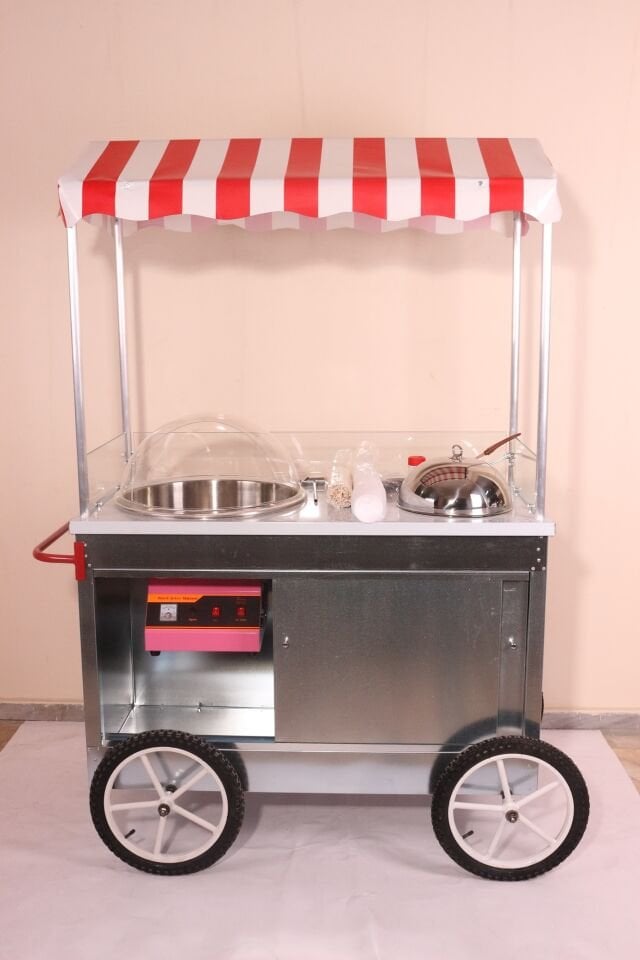 Pamuk Şeker ve Bardakta Mısır Arabası 60x120 (Model Mardin)