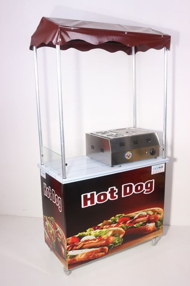 Hotdog Sosisli Arabası 60x100 (Model Muş)