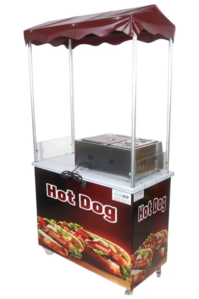 Hotdog Sosisli Arabası 60x100 (Model Muş)