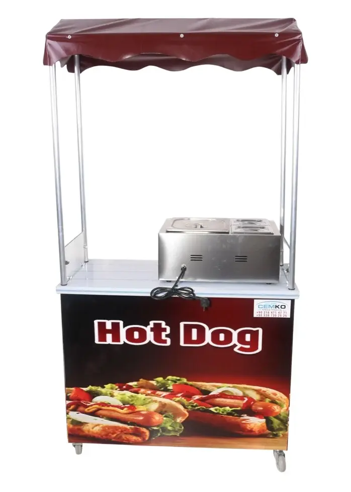 Hotdog Sosisli Arabası 60x100 (Model Muş)
