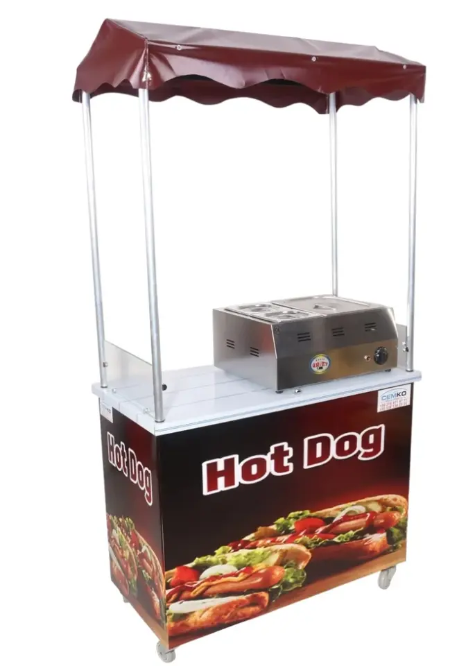 Hotdog Sosisli Arabası 60x100 (Model Muş)