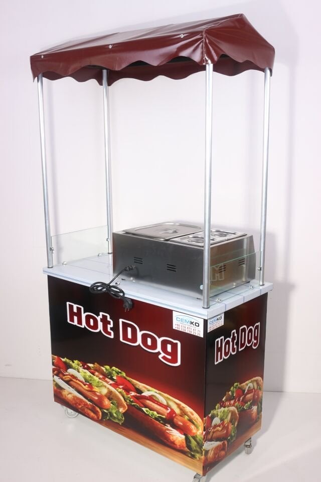 Hotdog Sosisli Arabası 60x100 (Model Muş)