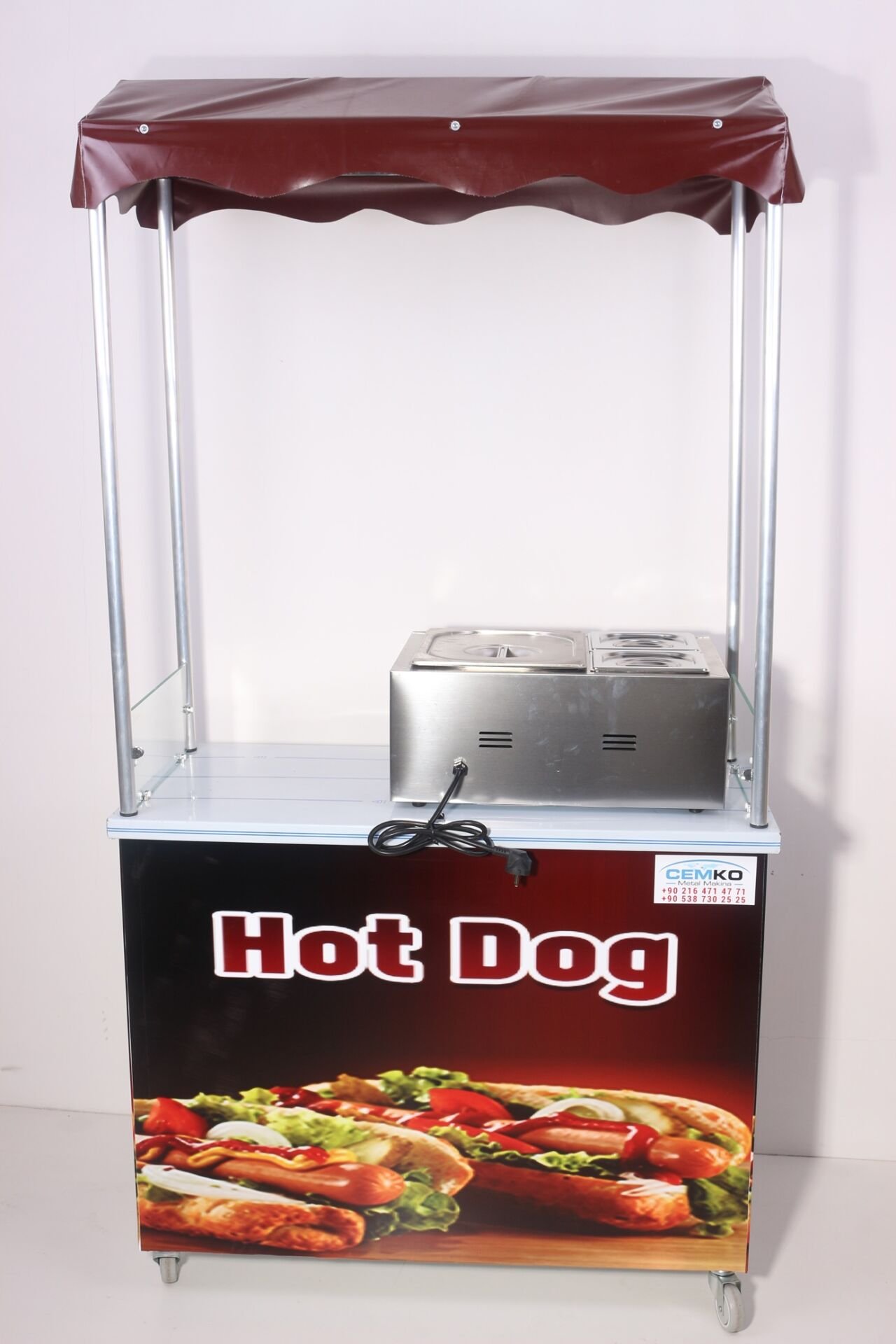 Hotdog Sosisli Arabası 60x100 (Model Muş)