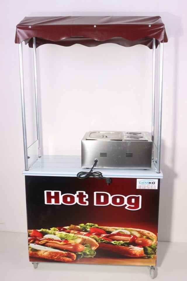 Hotdog Sosisli Arabası 60x100 (Model Muş)