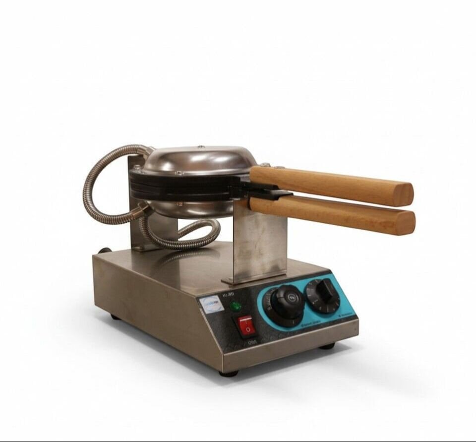 Bubble Waffle Makinesi Zaman Ayarlı 1. Kalite Teflon