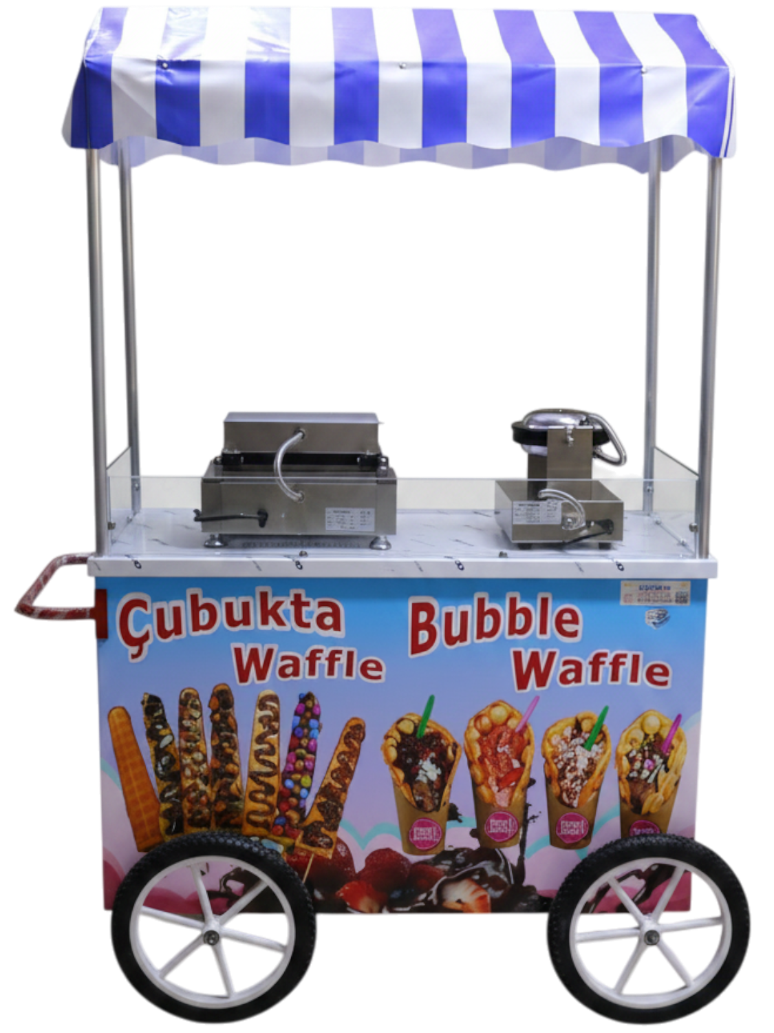 Çubukta Waffle Ve Bubble Waffle Arabası 60x120 (Model Batman)