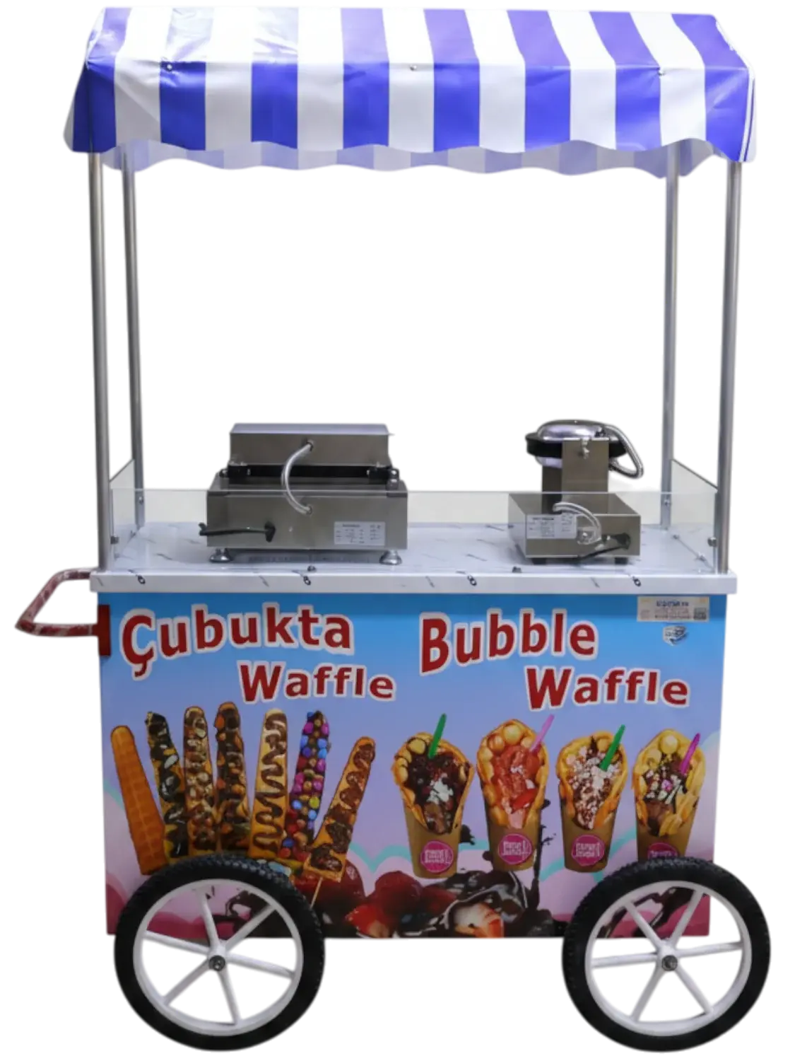 Çubukta Waffle Ve Bubble Waffle Arabası 60x120 (Model Batman)