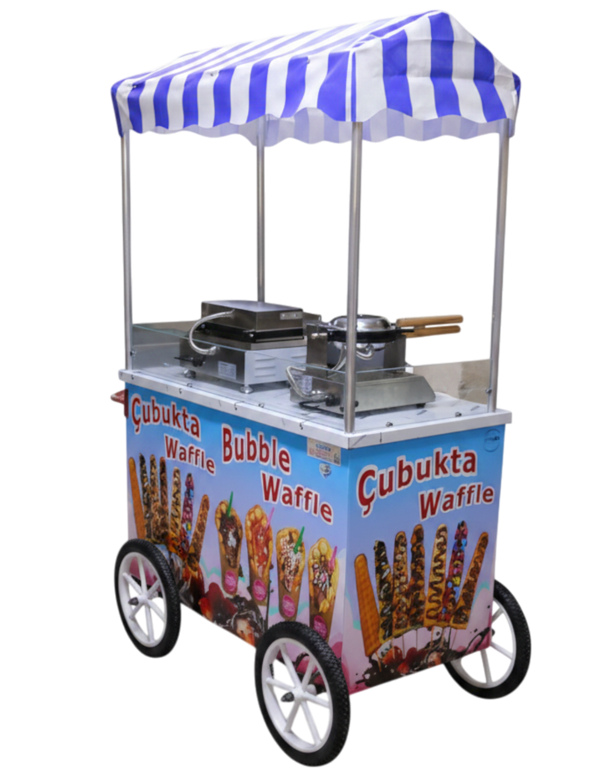 Çubukta Waffle Ve Bubble Waffle Arabası 60x120 (Model Batman)