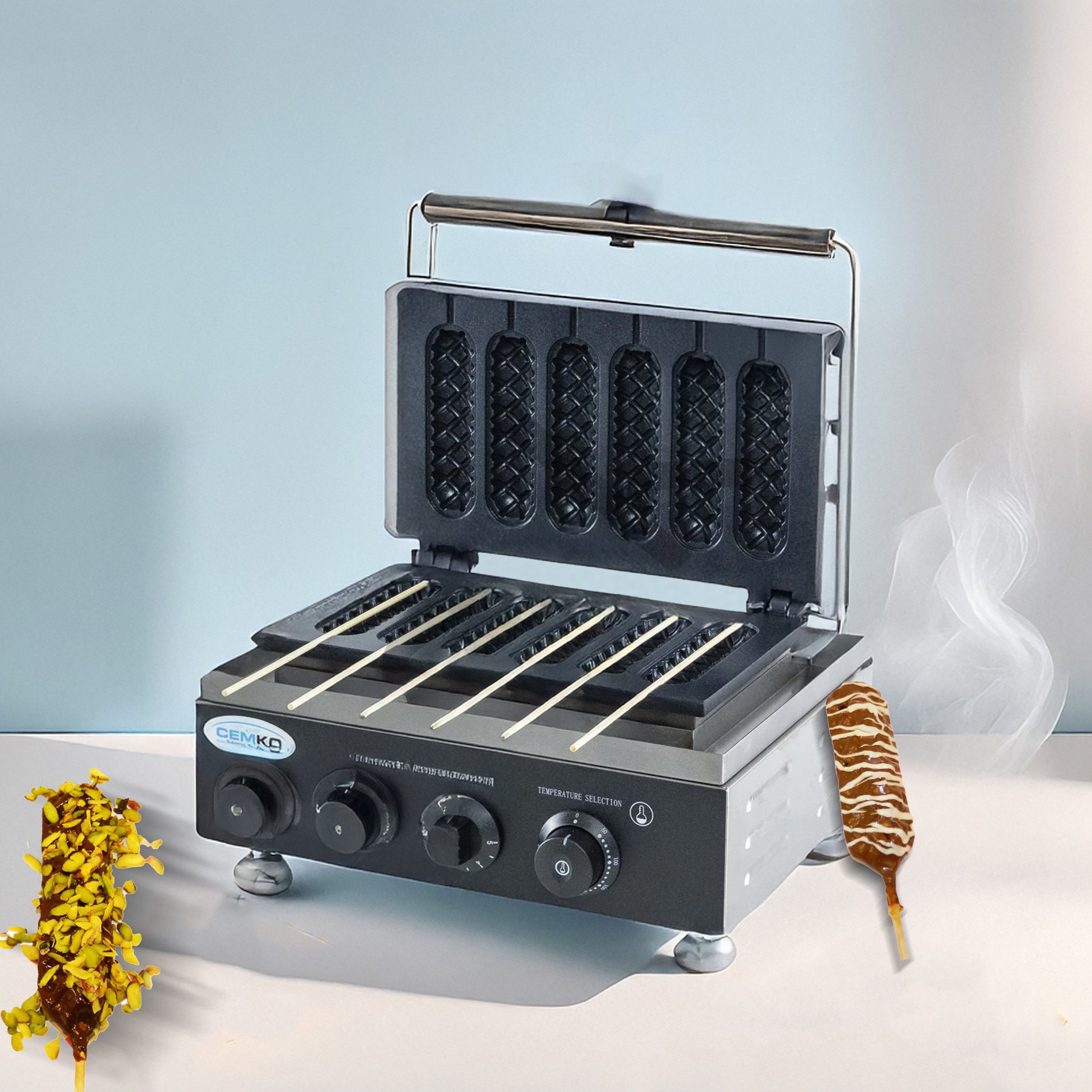 Çubukta Waffle Makineleri ve Arabaları